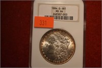 1884-O, NGC MS-64.