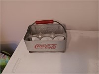 Vtg metal coca cola bottle carrier