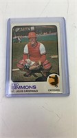 1973 Topps Ted Simmons Baseball Card