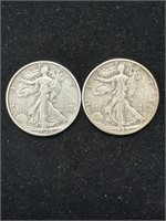 Silver 1940, 1940-S Walking Liberty Half Dollars