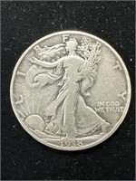 Semi Key Date* 1938-D Walking Liberty Half Dollar