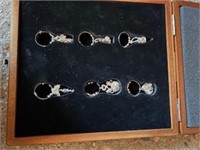 Wine Charms Wooden Box Set