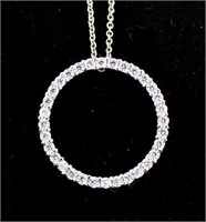 Sterling Silver Circle Of Life Pendant w' Chain