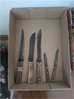 Lot of Old Hickory knives solid long lasting!