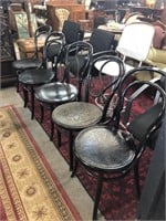 5 BLACK BENTWOOD CHAIRS