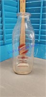 Sanitary glass milk bottle one quart