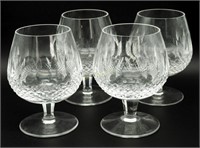 4 Vtg Ireland Waterford Crystal Brandy Glasses