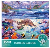 Ceaco - Foil Puzzle - Turtles Galore