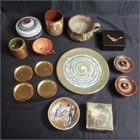Group of miscellaneous - pottery, bowls, lidded