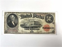 1917 United States $2 Note, Two Dollars