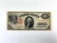 1917 United States $1 Note, One Dollar