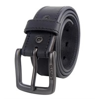 Levi's Men's Casual Leather Belt, Matte Black, Lar