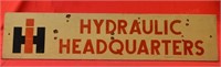 IH Hydraulic Headquarters Wood Sign