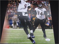 Joe Flacco Signed 11x14 Photo JSA Witnessed