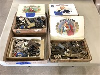 Cigar boxes and buttons