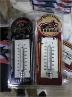 2 modern thermometers.