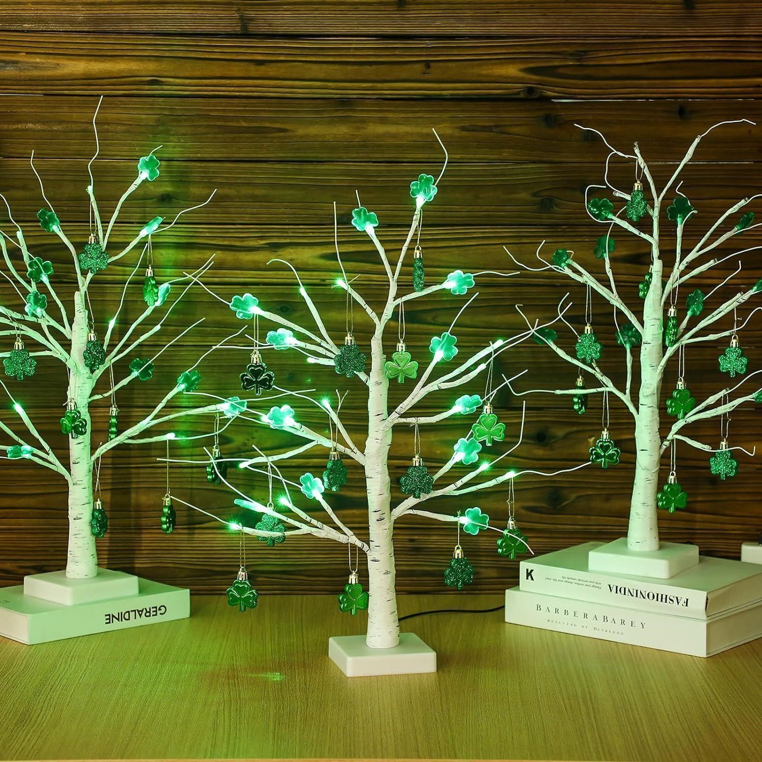 3PK St. Patrick's Day LED Tree Decoration 24in