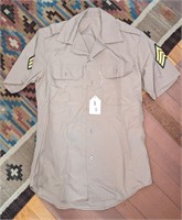 US Army Vietnam Era Tan Shirt