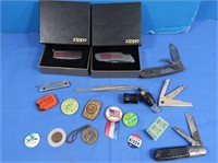 Collectible Lot-3" Zippo Lock n' Blade Knife-