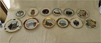 12 Hand Painted Collector's Plates