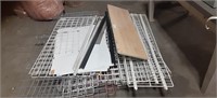 Pallet of metal racks