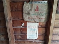 Hiawatha Chief Cold Water bag and burlap sacks