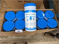 (10) Containers of Wet Wipes
