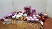 Pink - Purple Bling Ornaments