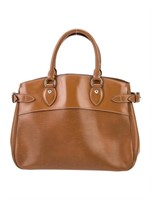 Louis Vuitton Cannelle Leather Clasp Top Hdl Bag