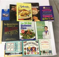 Lot of books w/ cookbooks