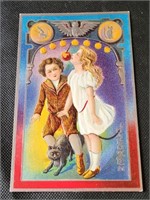 Antique Halloween Children Post Card