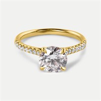 14K YELLOW GOLD 2.00CT DIAMOND RING