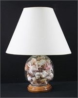 Seashell Filled Base Table Lamp 20"