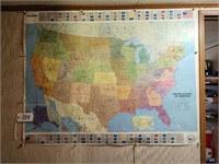Paper USA Wall Map