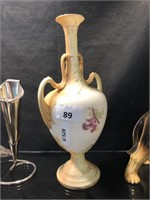 VICTORIAN HAND PAINTED VASE UNMARKED