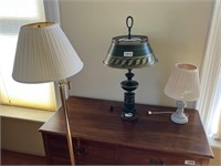 Lot of 3 Lamps (2 desk, 1 floor)