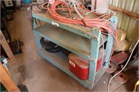 WOODEN DOLLY CART - 40" X 17" - CONTENTS NOT INCL.