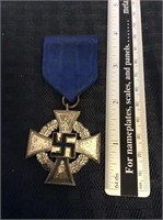 Very Rare Sterling Silver German Cross Ribbon