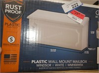 Plastic wall mount mailbox - small capacity - NIB