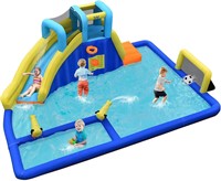 $360  COSTWAY Inflatable Water Castle  6 in 1