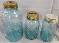 Blue Ball canning jars: quart and half gallon with