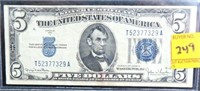 SERIES OF 1934-D $5 SILVER CERTIFICATE