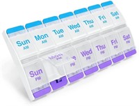 EZY DOSE Push Button (7-Day) Pill, Medicine,