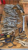 Wow great lot of hand tools wrenches sockets etc