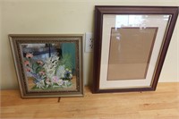 Framed Flower Mirror art and frame