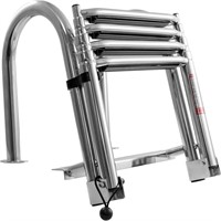 4-Step Foldable Stainless Steel Marine Rear