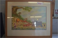 Winnie The Pooh Framed Print