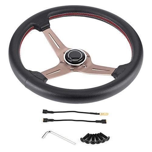 Steering Wheel for NARDI Style 6-Bolt Half Dish Bl