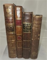 Lot of 4 antique hard back books