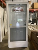 34"x76" LH Steel Door/Storm Door Combo